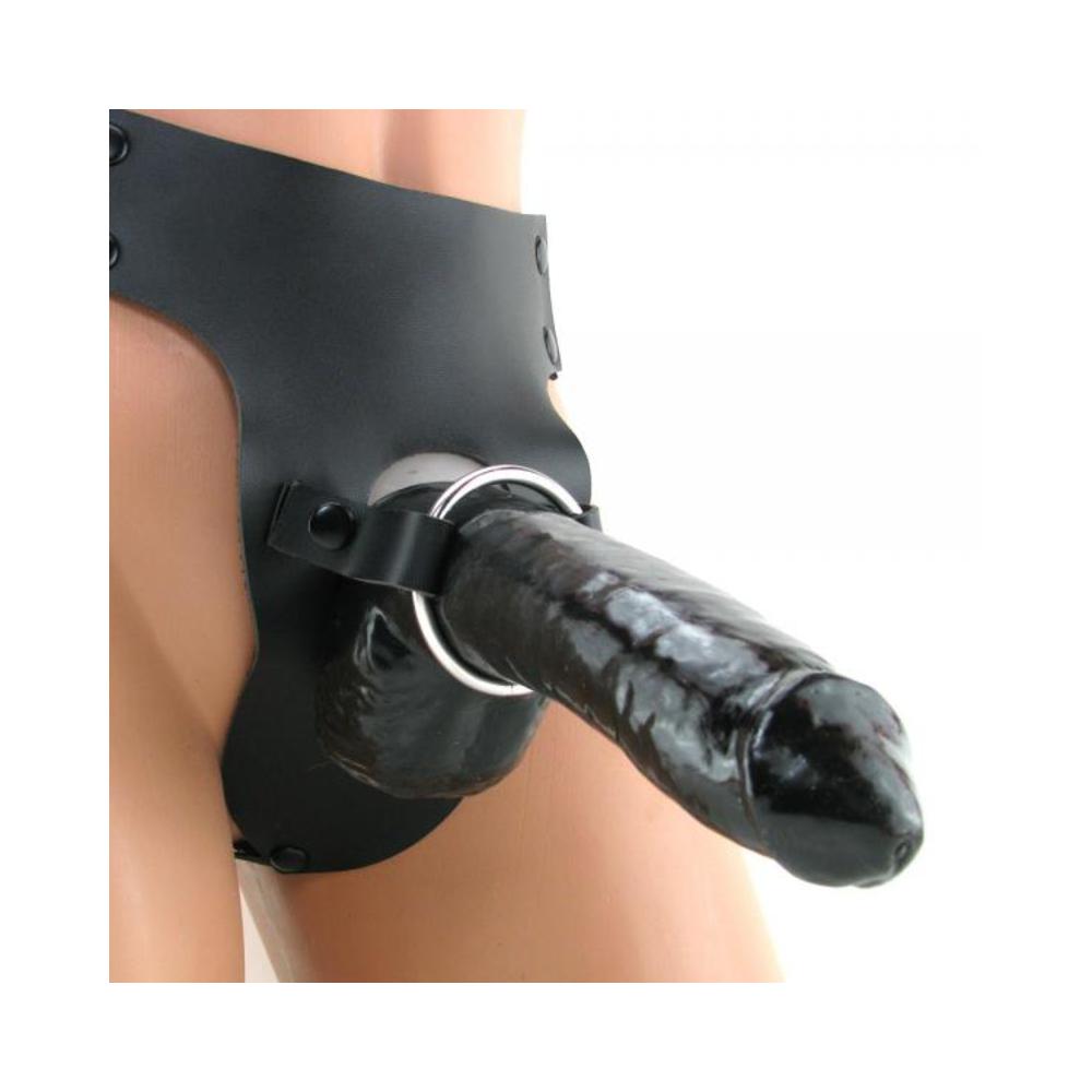 Mr. Big Hollow 8 inches Strap On Black-Pipedream-Sexual Toys®