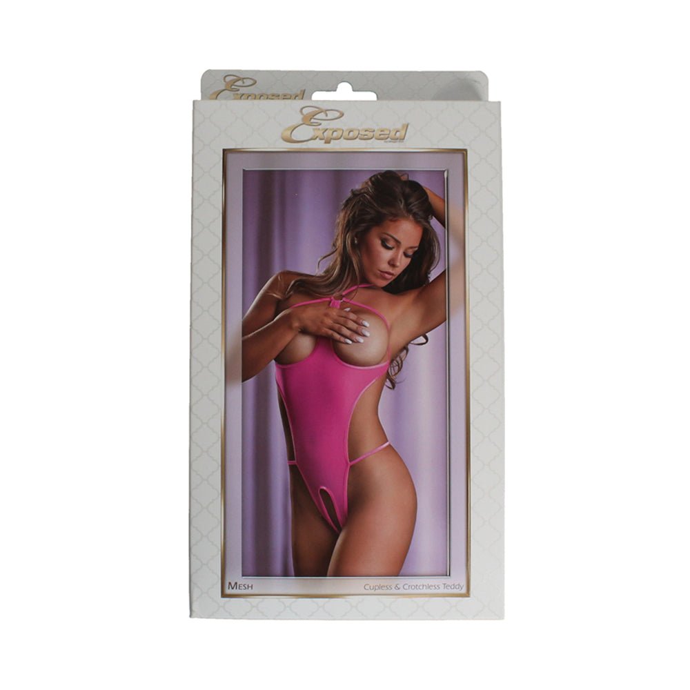 Ms Mesh Cupless &amp; Crotchless Teddy Pi Lx-Magic Silk-Sexual Toys®