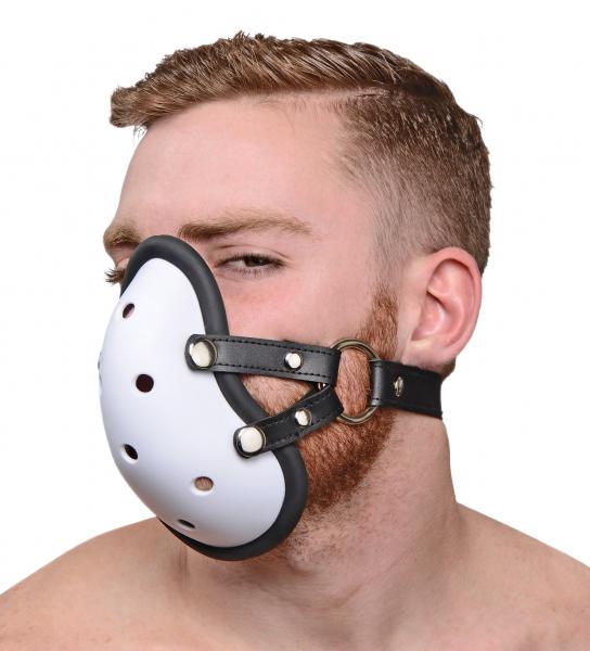Musk Athletic Cup Muzzle White-Master Series-Sexual Toys®