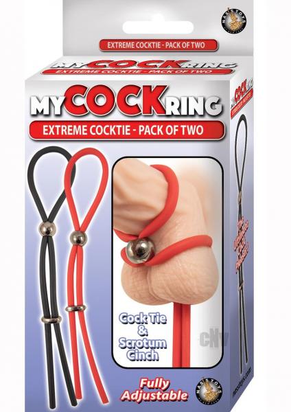 My Cockring Extreme Cocktie 2 Pack Black & Red-Nasstoys-Sexual Toys®