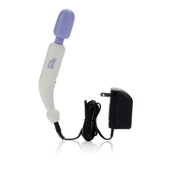 My Mini Miracle Massager Electric 2 Speed 120 Volt 8&quot; - White/Purple-Miracle Massager-Sexual Toys®