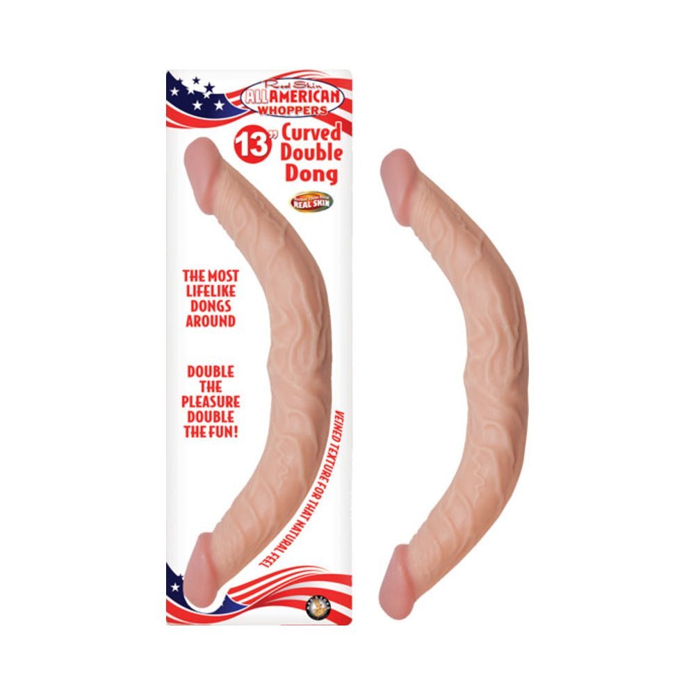 All American Whopper 13&quot; Curved Double Dong-Nasstoys-Sexual Toys®