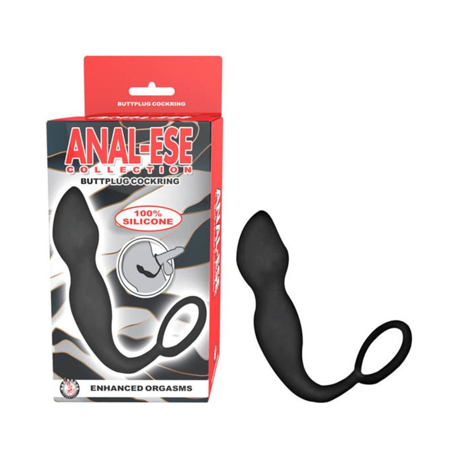 Anal-ese Collection Buttplug Cockring-black-Nasstoys-Sexual Toys®
