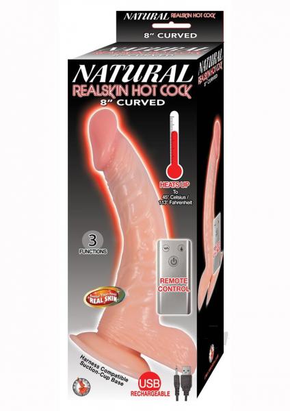 Natural Realskin Hotcock Curved 8 Fle-blank-Sexual Toys®