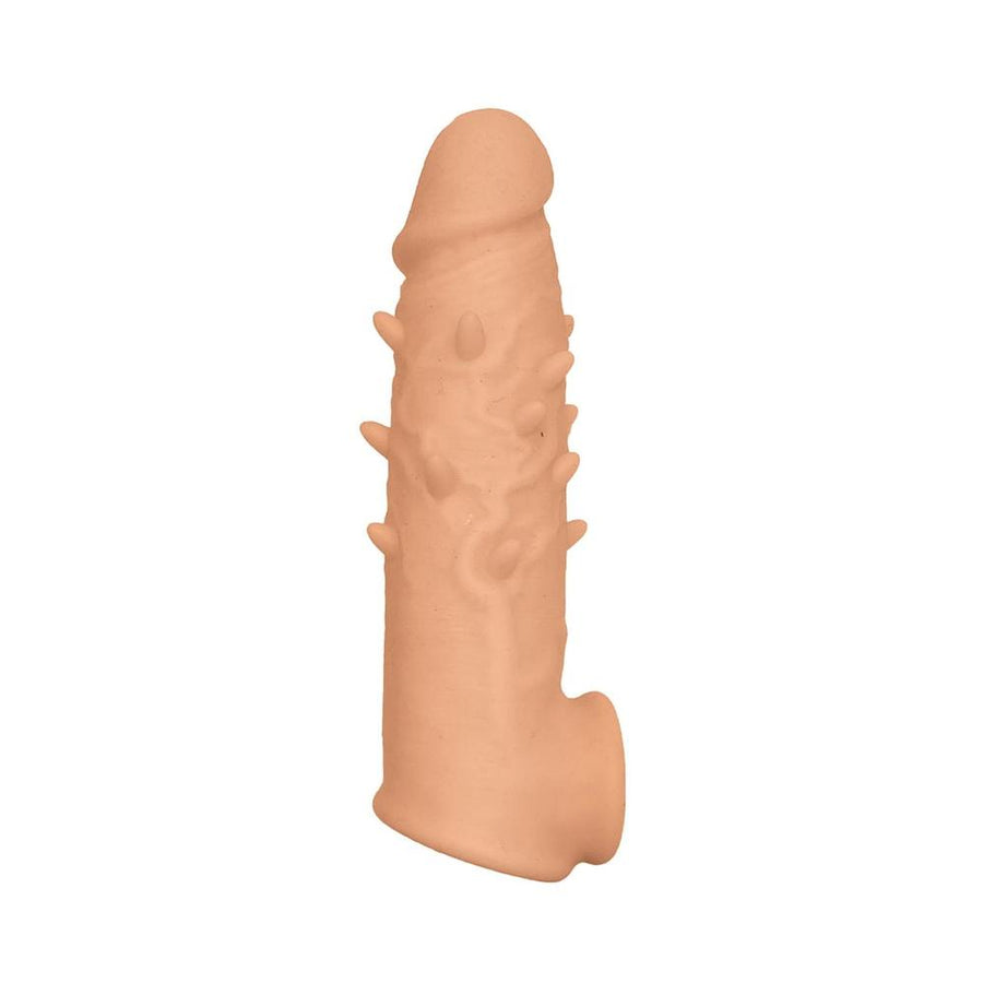 Natural Realskin Spiked Vibrating Penis Xtender-Nasstoys-Sexual Toys®