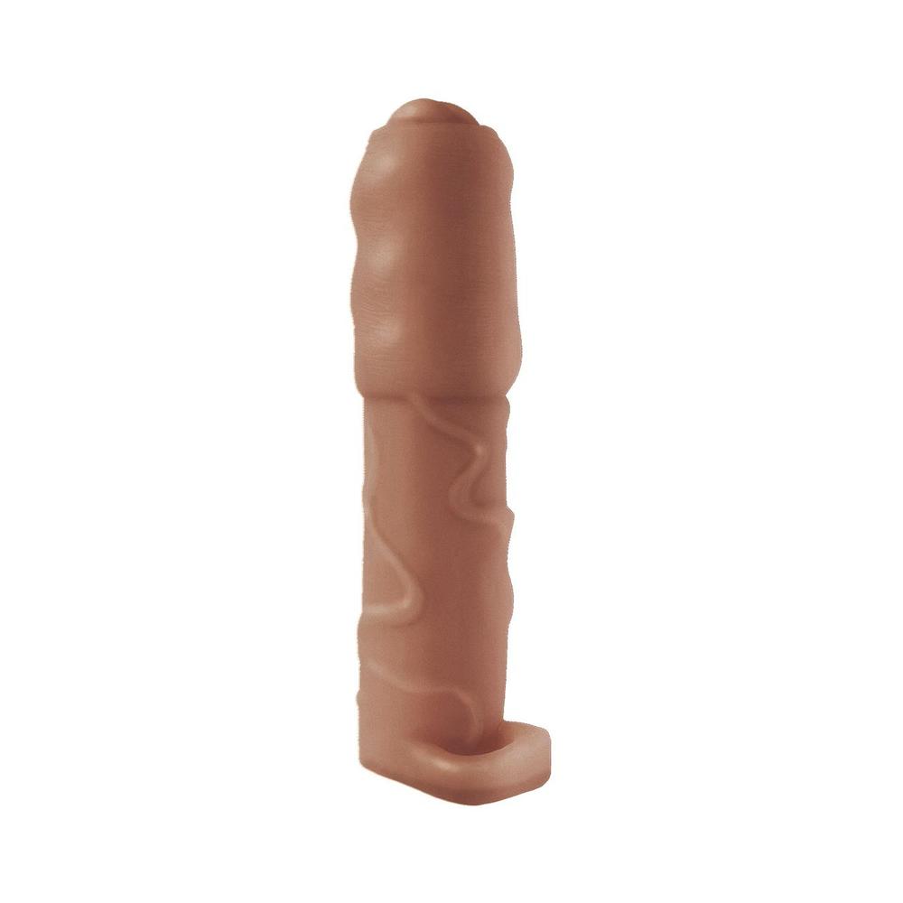 Natural Realskin Vibrating Uncircumsised Xtender With Scrotum Ring-Nasstoys-Sexual Toys®