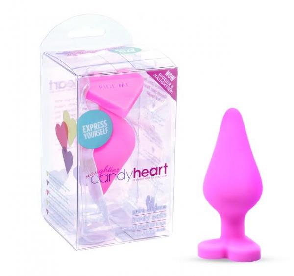 Naughtier Candy Heart Ride Me Pink Butt Plug-Blush-Sexual Toys®