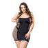 Naughty Girl Solid Mesh Tube Dress Black Q/S-Naughty Climaxer-Sexual Toys®