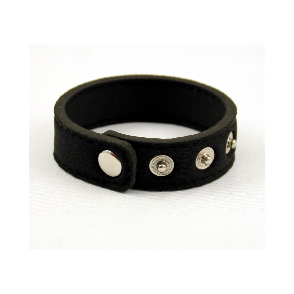 Neoprene Snap Cock Ring Black-blank-Sexual Toys®