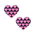 Neva Nude Pasty Hearts On Heart Uv Ne Pink/black-blank-Sexual Toys®