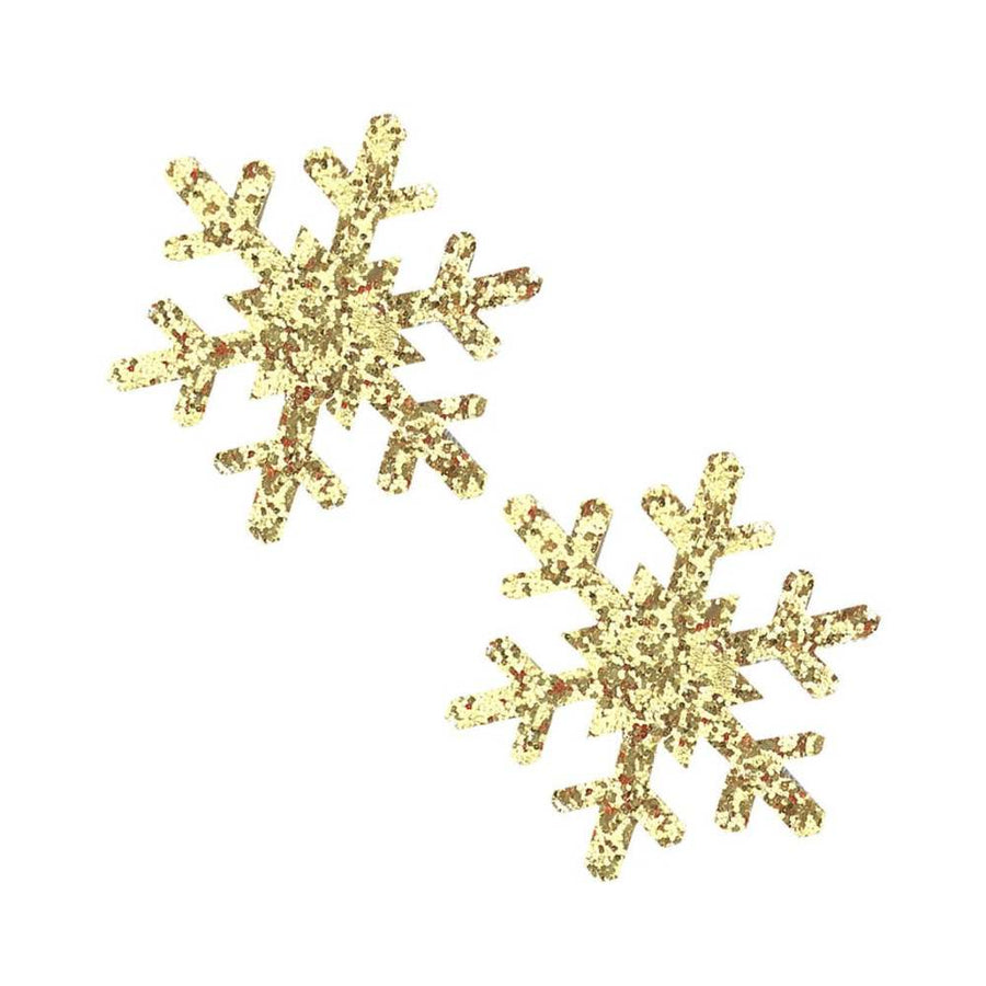 Neva Nude Pasty Snowflake Glitter Gold-blank-Sexual Toys®