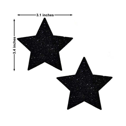 Neva Nude Pasty Star Glitter Black-Neva Nude-Sexual Toys®