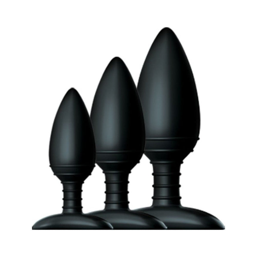 Nexus Butt Plug Trio 3 Butt Plugs Black-Nexus-Sexual Toys®