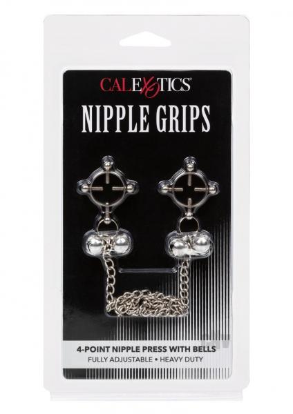 Nipple Grips 4-point Nipple Press W/ Bells-blank-Sexual Toys®