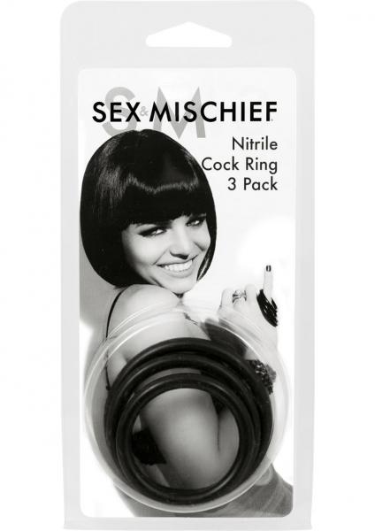 Nitrile Cockring 3 Pack-Sportsheets-Sexual Toys®
