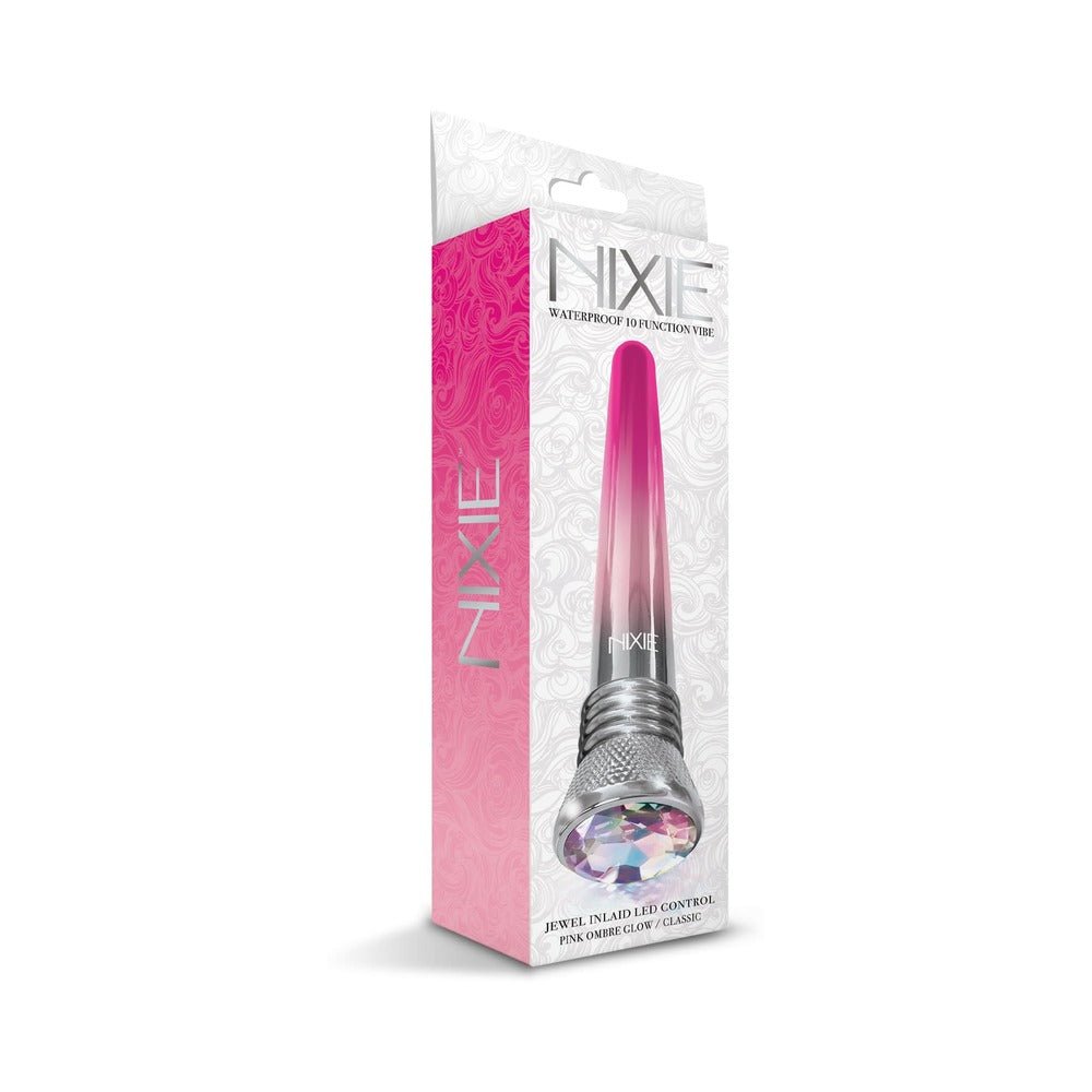 Nixie 10-function Waterproof Classic Vibe - Pink Ombre Glow-blank-Sexual Toys®