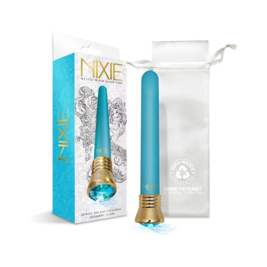 Nixie Mystic Wave Satin Classic Vibe - Aquamarine-blank-Sexual Toys®