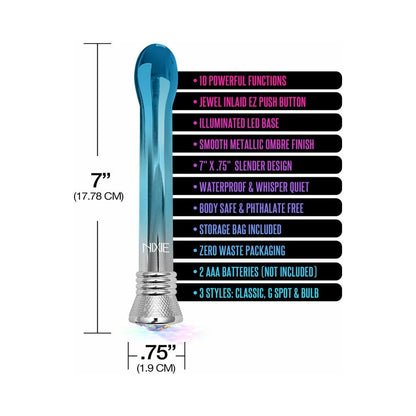 Nixie Waterproof 10-function Bulb Vibe - Blue Ombre Glow-blank-Sexual Toys®