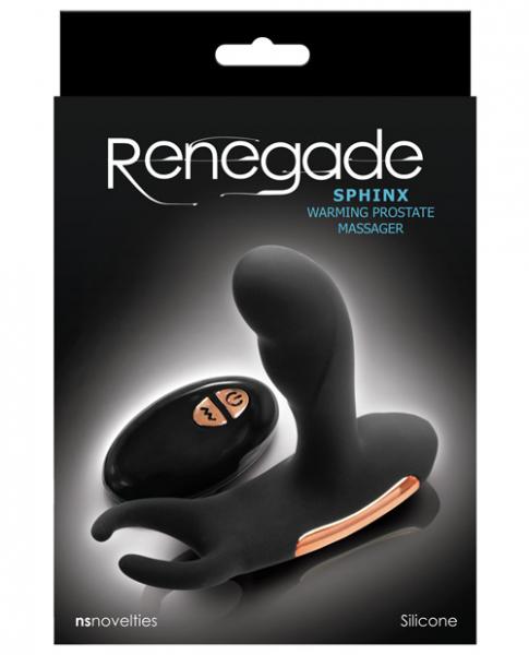Ns Novelties Renegade Sphinx Warming Prostate Massager - Black-NS Novelties-Sexual Toys®
