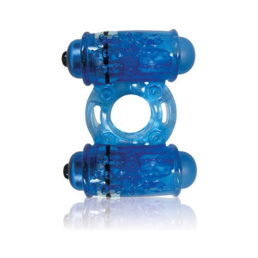 O Wow Double Wammy Blue Vibrating Ring-blank-Sexual Toys®