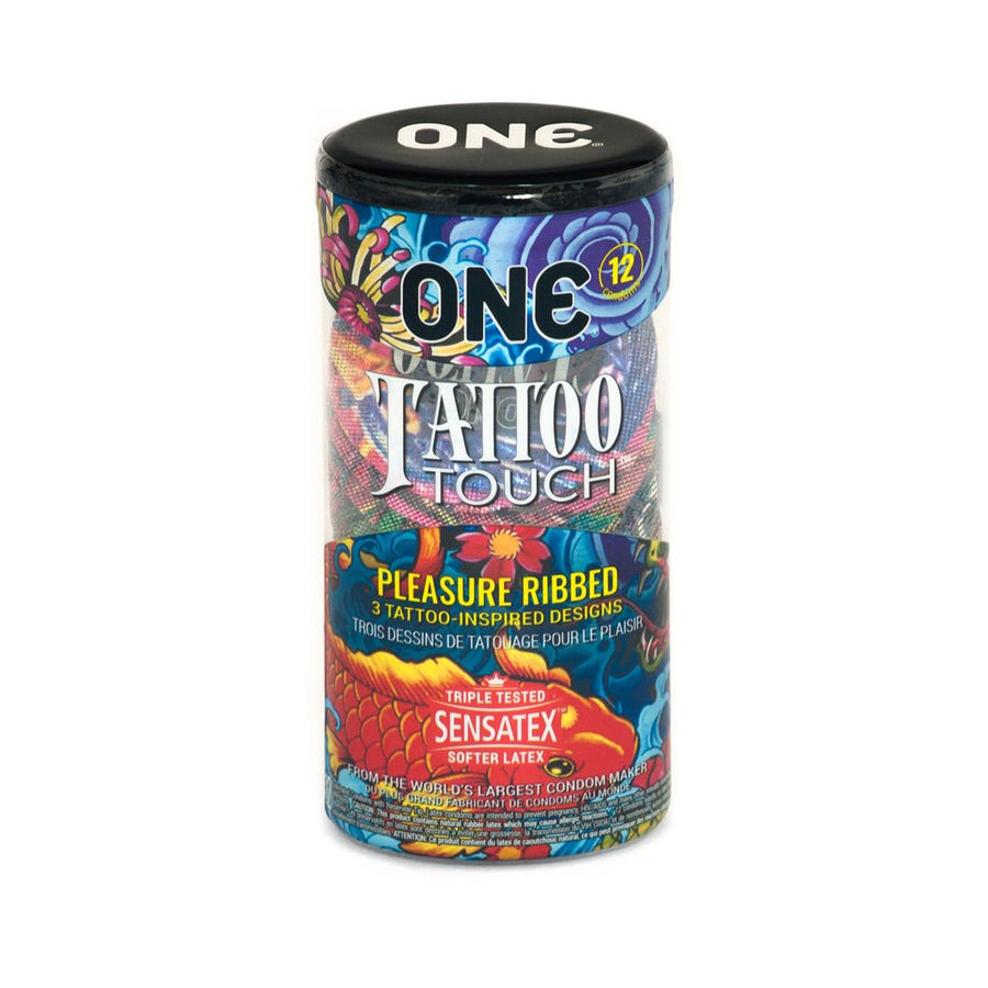 One Tattoo Touch Condom 12 Pack-Paradise Marketing-Sexual Toys®