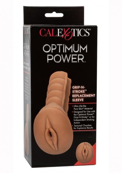 Optimum Power Grip N Stroke Sleeve Brown-blank-Sexual Toys®