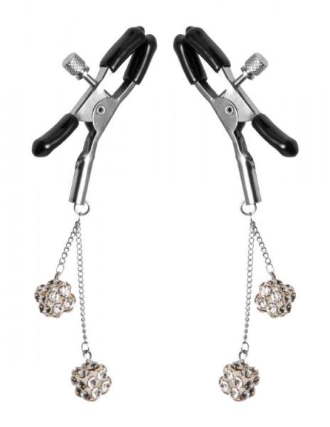 Ornament Adjustable Nipple Clamps Jewel Accents-Master Series-Sexual Toys®
