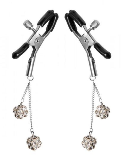 Ornament Adjustable Nipple Clamps Jewel Accents-Master Series-Sexual Toys®