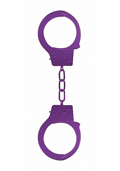Ouch Beginners Handcuffs Metal Purple-Shots-Sexual Toys®