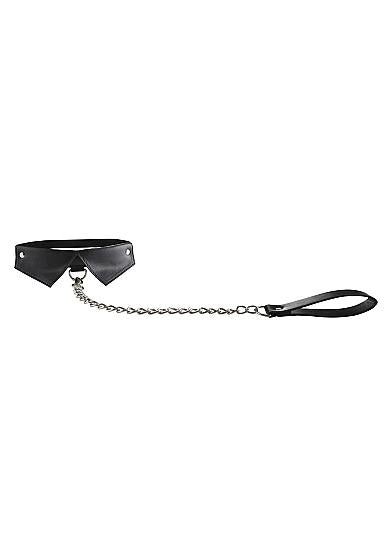 Ouch Exclusive Collar & Leash Black-Shots-Sexual Toys®