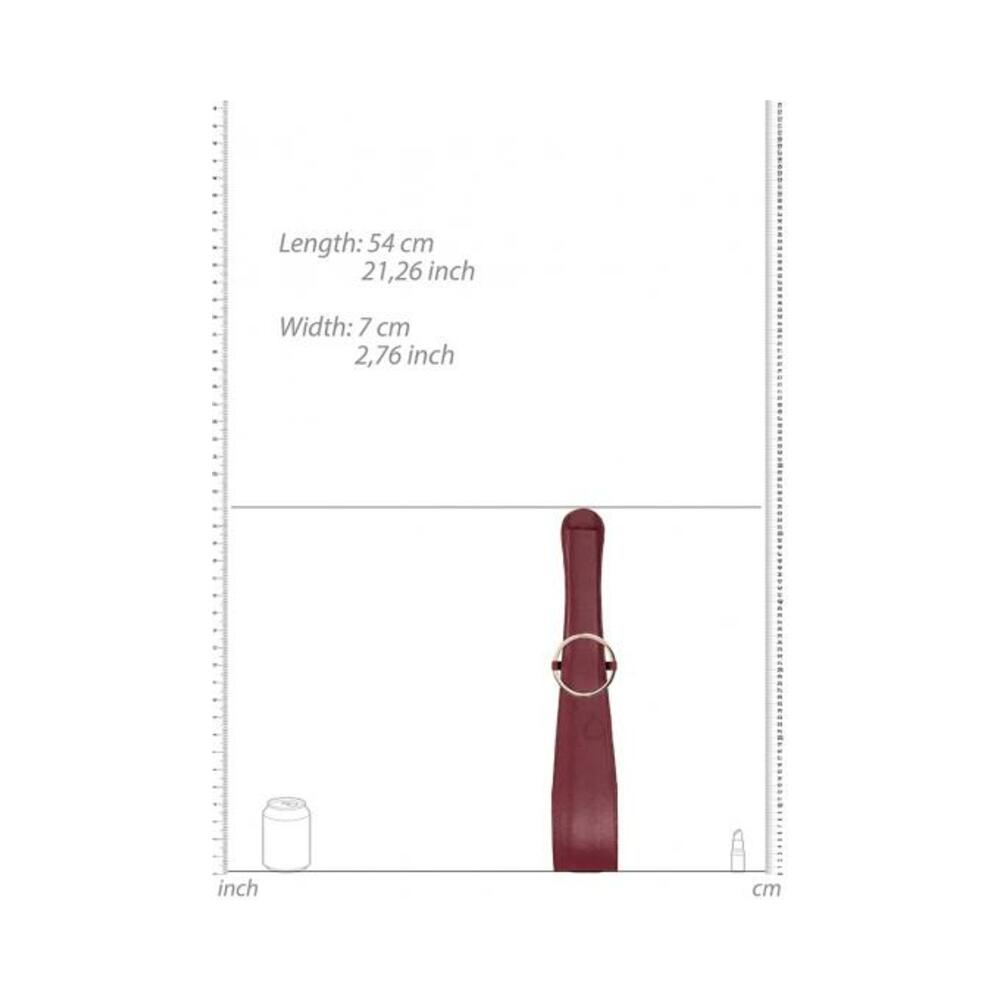 Ouch Halo Belt Flogger Burgundy-Shots-Sexual Toys®