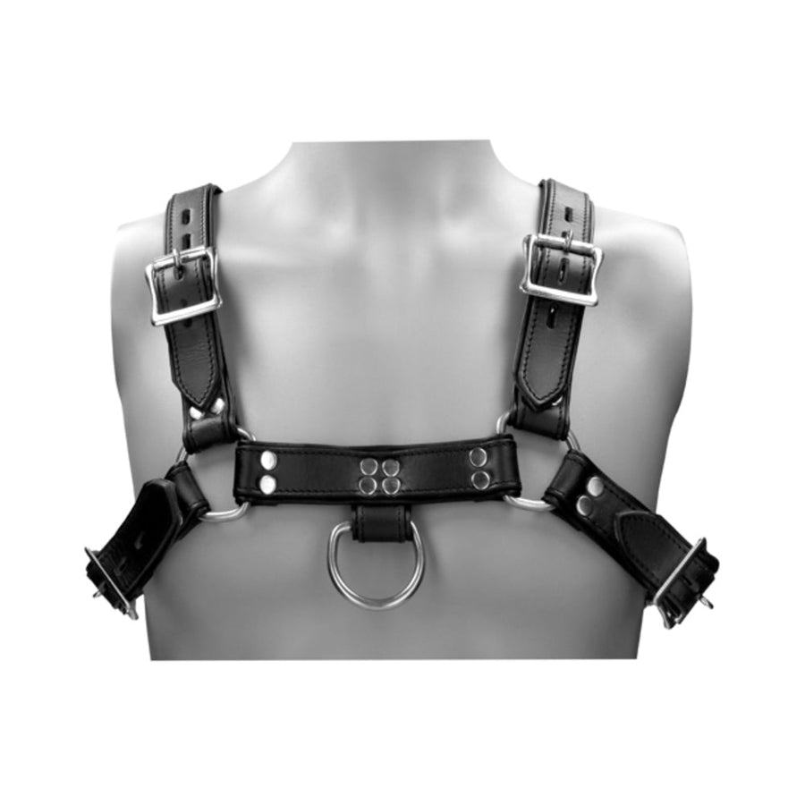 Ouch! Pain - Saddle Leather Heavy Duty Male Chest Harness-Shots-Sexual Toys®