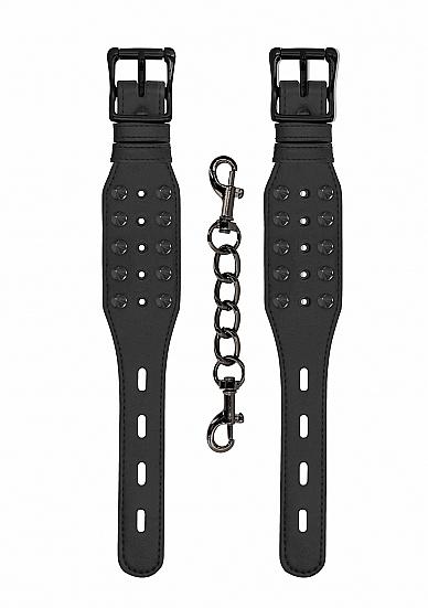 Ouch! Skulls And Bones Handcuffs With Spikes Black-Shots-Sexual Toys®