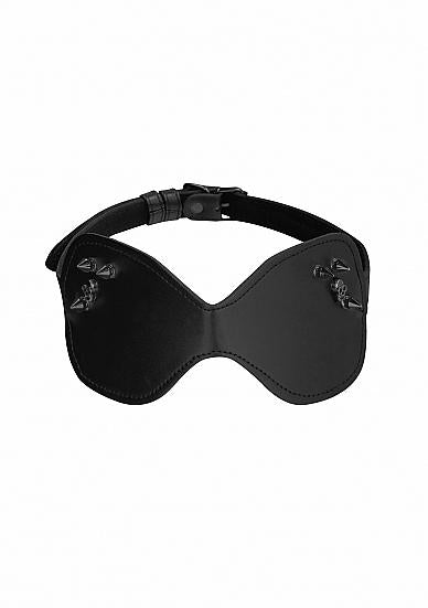 Ouch! Skulls &amp; Bones Large Eye Mask With Skulls and Spikes Black-Shots-Sexual Toys®