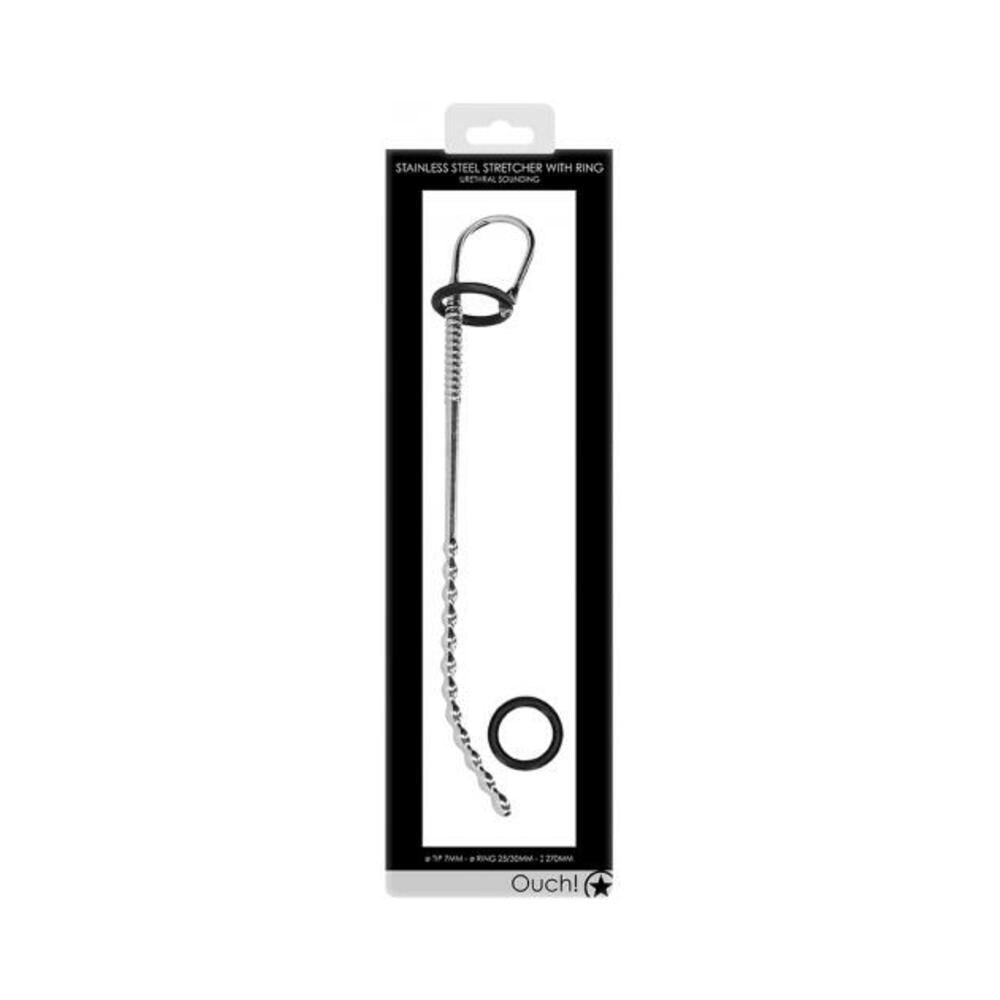 Ouch! Urethral Sounding - Metal Stretcher With Ring - 7 Mm-blank-Sexual Toys®