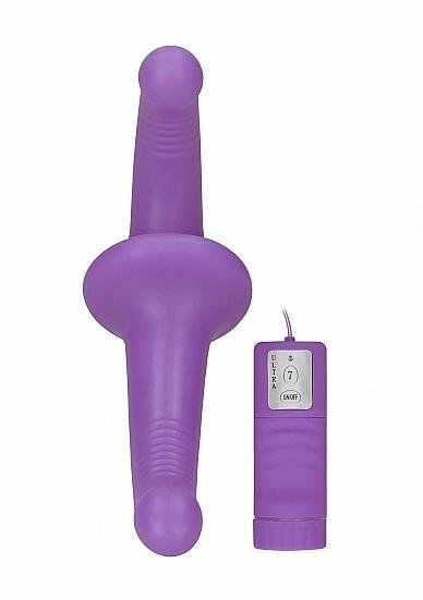 Ouch Vibrating Silicone Strapless Strap On Purple-Shots-Sexual Toys®