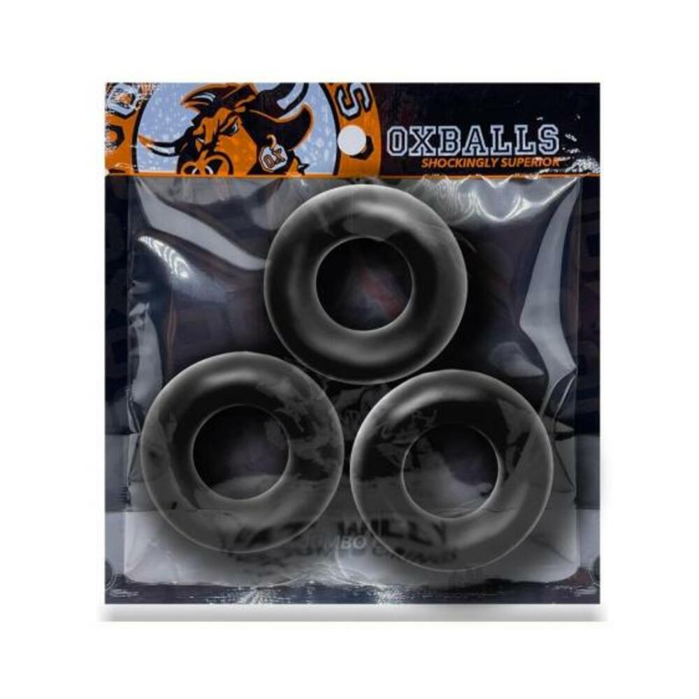 Oxballs Fat Willy 3-pack Jumbo Cockrings Flextpr Black-blank-Sexual Toys®