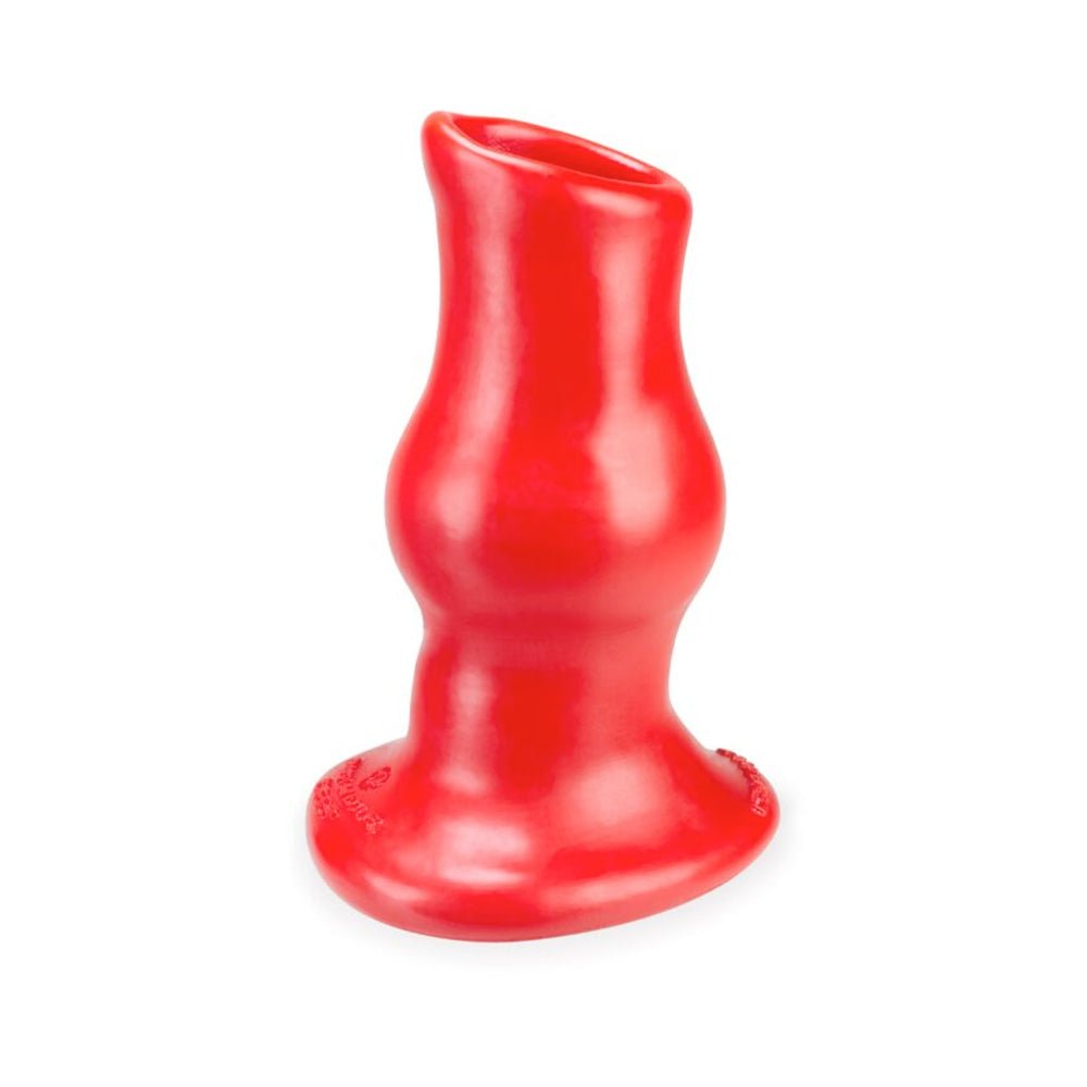 Oxballs Pig Hole Deep-2, Hollow Plug, Large, Red-blank-Sexual Toys®