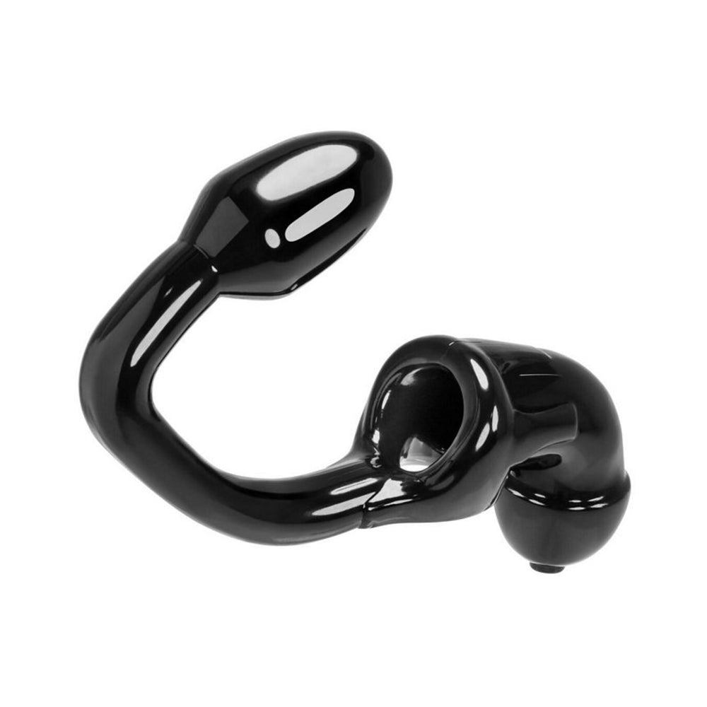 Oxballs Tailpipe, Chastity Cock-lock And Attacehd Buttplug, Black-blank-Sexual Toys®