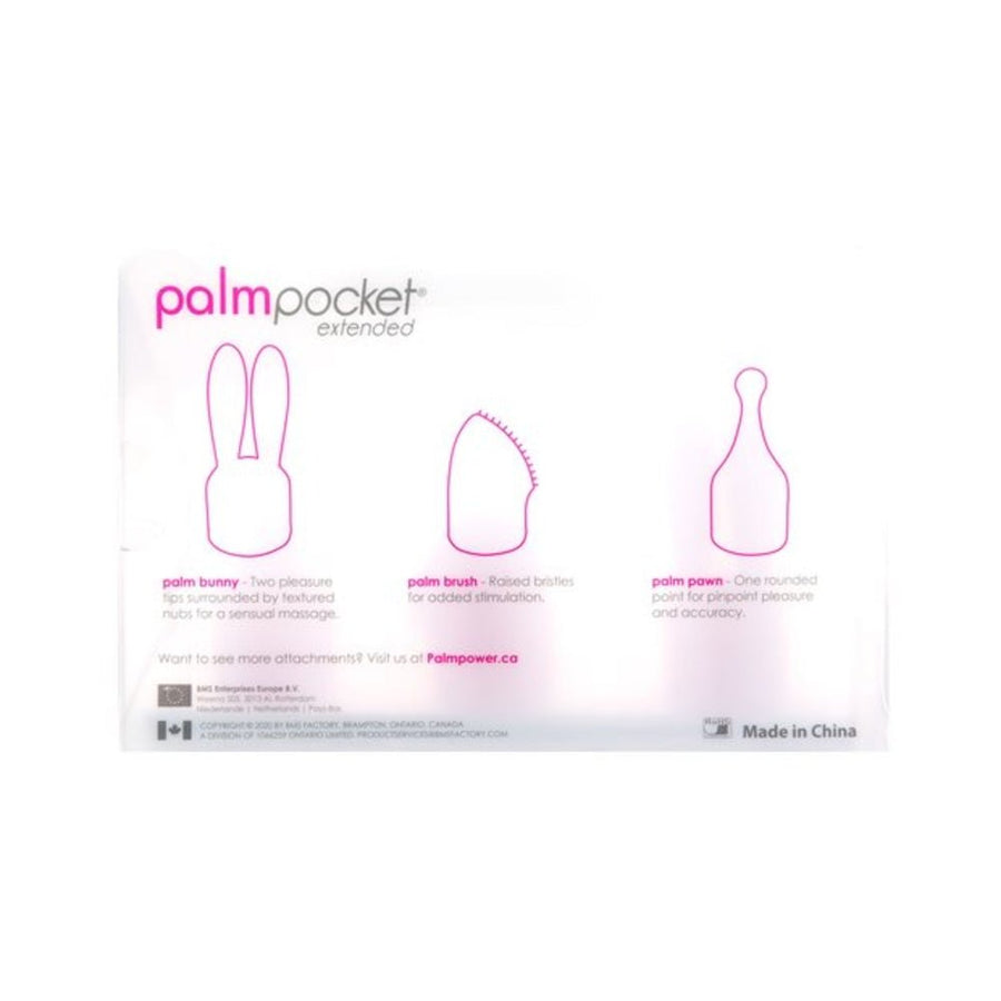 Palmpocket Extended Silicone Massage Heads 3-pack-blank-Sexual Toys®