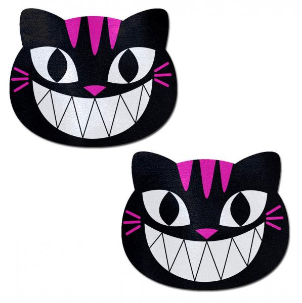 Pastease Black &amp; Pink Cheshire Kitty Cat Pasties-Pastease Brand Pasties-Sexual Toys®