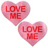 Pastease Liquid Pink Heart Love Me Pasties-Pastease Brand Pasties-Sexual Toys®