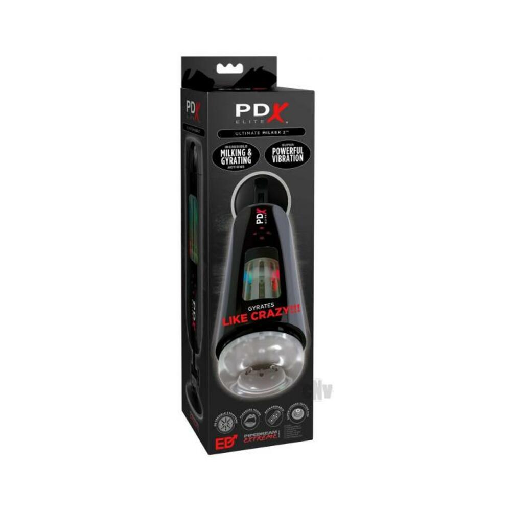 PDX Elite Ultimate Milker 2 - Black/clear-PDX Brands-Sexual Toys®