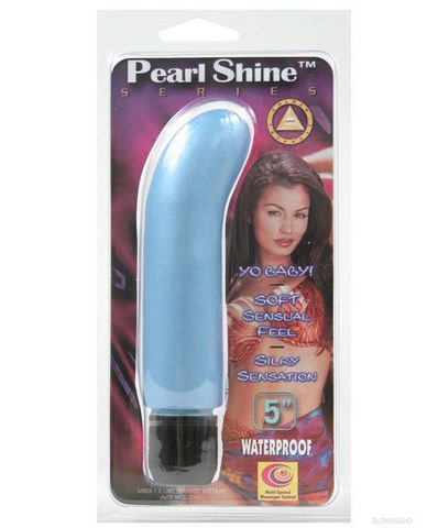 Pearl Shine Waterproof G Spot Vibe - Blue-blank-Sexual Toys®