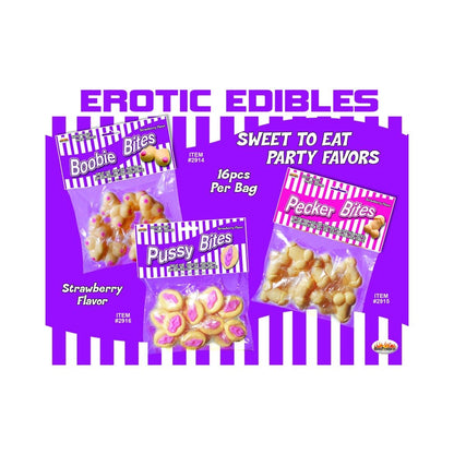 Pecker Bites Strawberry Candy 16 Pieces Bag-blank-Sexual Toys®