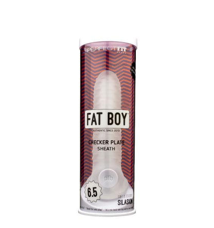 Perfect Fit Fat Boy 6.5 inches Checker Plate Sheath Clear-Perfect Fit Fat Boy-Sexual Toys®