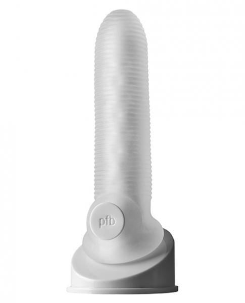 Perfect Fit Fat Boy Micro Ribbed Sheath 6.5 inches Clear-Perfect Fit Fat Boy-Sexual Toys®