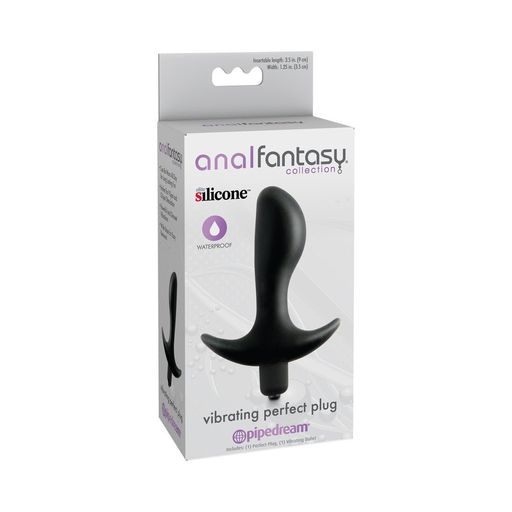 Anal Fantasy Vibrating Perfect Plug Black-Pipedream-Sexual Toys®