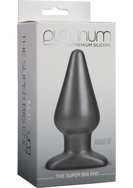 Platinum Premium Silicone The Super Big End Large Plug Charcoal-Platinum Premium Silicone-Sexual Toys®
