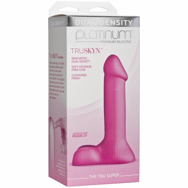 Platinum Truskyn Tru Super 7 inches Pink Dildo-Truskyn-Sexual Toys®